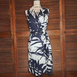 Lafayette 148 New York Collared Shirt Wrap Dress